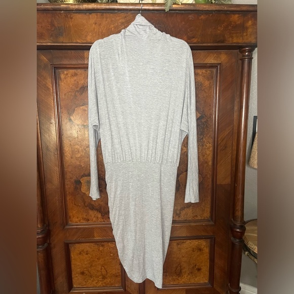 GUC Veronica Beard- Manda Jersey Heather Grey Dress. Size L - Picture 5 of 8